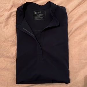 Figs Rafaela Scrub Top, Navy